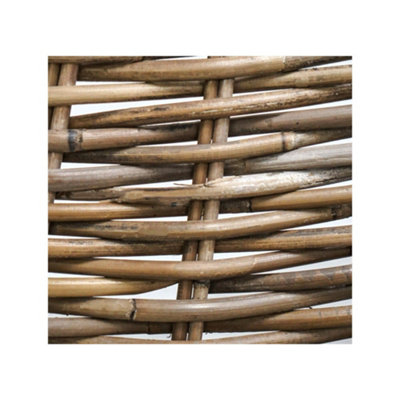 Wicker Round Tree Skirt Round Natural H26cm W60cm - 3