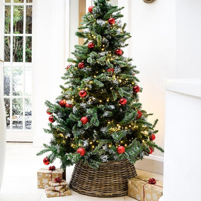 Wicker Round Tree Skirt Round Natural H26cm W60cm - 4