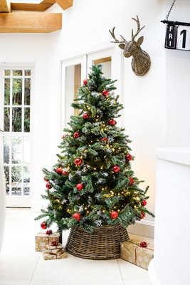 Wicker Tree Skirt Round Natural H20cm D50cm - 5