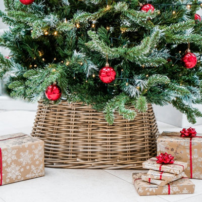 Wicker Tree Skirt Square H26cm W55cm