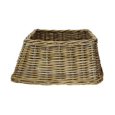Wicker Tree Skirt Square H26cm W55cm - 3