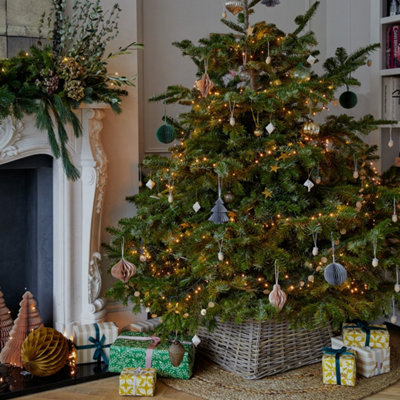 Wicker Tree Skirt Square H26cm W55cm - 6