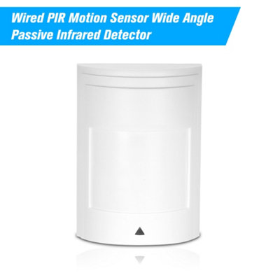 Wide-Angle Wired PIR Motion Sensor for Home Security Alarm Systems