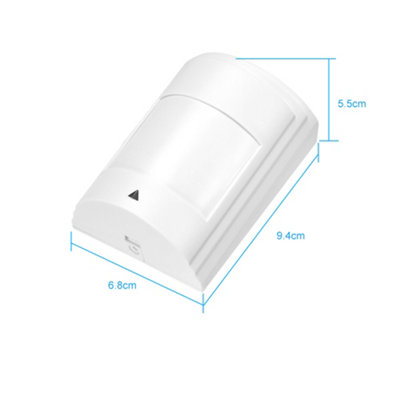 Wide-Angle Wired PIR Motion Sensor for Home Security Alarm Systems