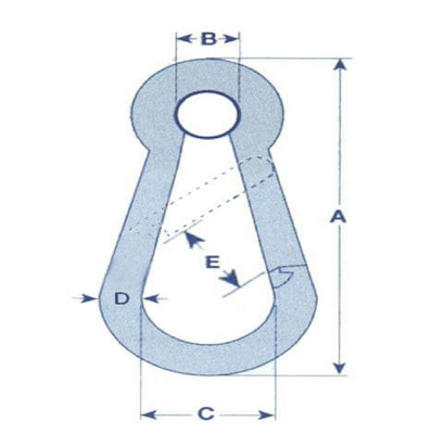 Wide Opening Snap Carabina Clip 11MM - With Eyelet (Stainless Steel ...