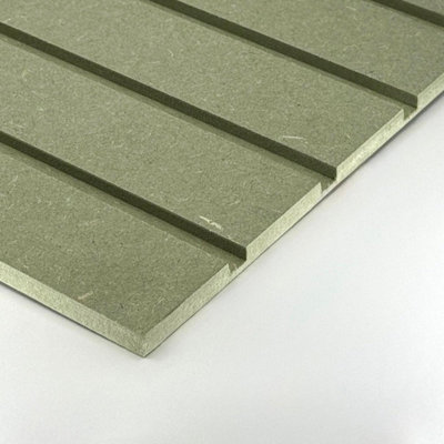 Wide Slat Paintable Wood Wall Panel Sample