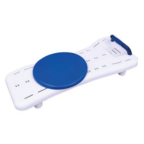 Width Adjustable Plastic Bath Board - Integrated Handle - Easy Drain Soap Dish