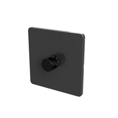 WIFI 2-WAY LED DIMMER SWITCH - Slim Grey/Black 1-Gang