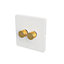 WIFI 2-WAY LED DIMMER SWITCH - Slim White/Gold 2-Gang