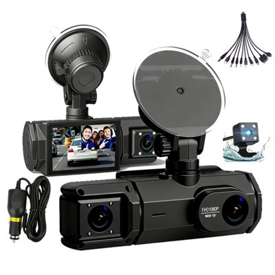 Wifi Dash Cam Pro Car Camera Recorder Dual Lens Front Rear HD