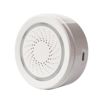 WIFI Siren Alarm works with Battery and Mini USB Port Works with Alexa and Google Assistant