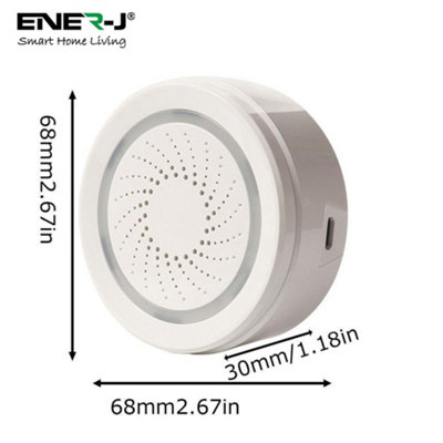WIFI Siren Alarm works with Battery and Mini USB Port Works with Alexa and Google Assistant