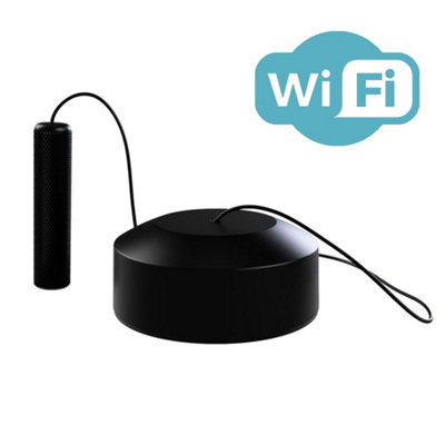 WIFI Smart pull cord dimmer switch - Black/Black Pull