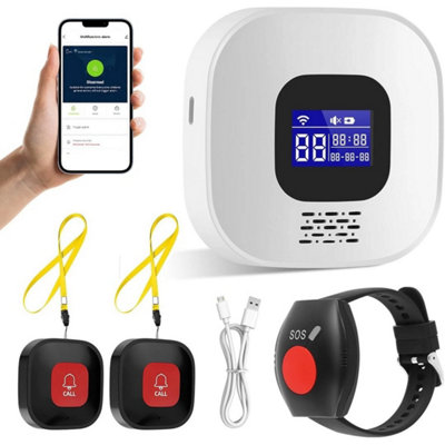 WIFI Wireless Remote Alarm Call/SOS/Emergency Button For Elderly ...