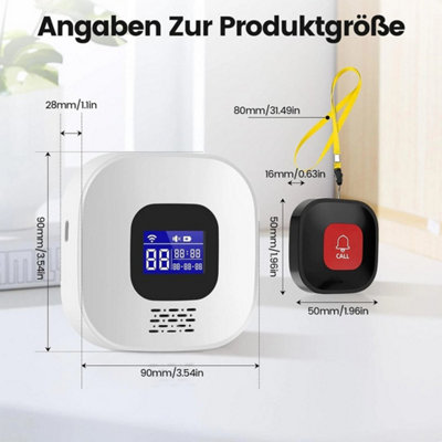 WIFI Wireless Remote Alarm Call/SOS/Emergency Button For Elderly ...