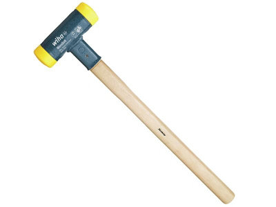 Wiha 02098 Soft-Face Dead-Blow Hammer Hickory Handle 1710g WHA02098