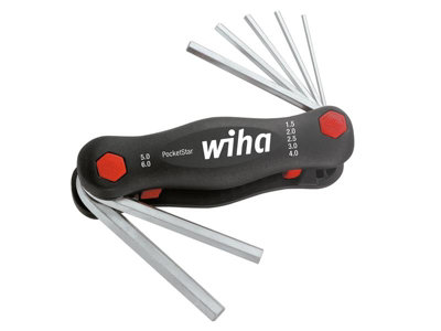 Wiha 23037 PocketStar Hex Key Set, 7 Piece (1.5-6mm) WHA23037