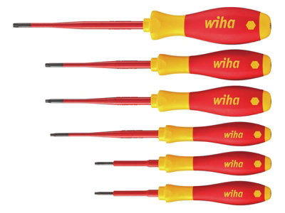 Wiha 36558 SoftFinish electric slimFix TORX Screwdriver Set 6 Piece WHA36558