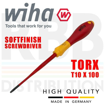 Wiha 36558 SoftFinish electric slimFix TORX Screwdriver Set 6 Piece WHA36558 - 6