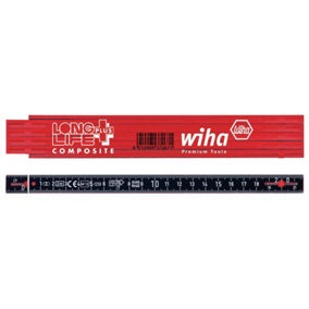 Wiha 37067 LongLife Plus Composite Folding Ruler 2m WHA37067