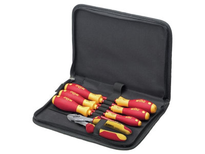 Wiha 38020 electrician Tool Set, 7 Piece WHA38020