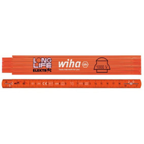 Wiha 42068 Longlife Electrician's Folding Ruler 2m WHA42068