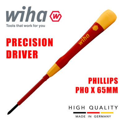 Wiha 42378 PicoFinish Phillips Fine Screwdriver PH0 x 60mm WHA42378 - 4