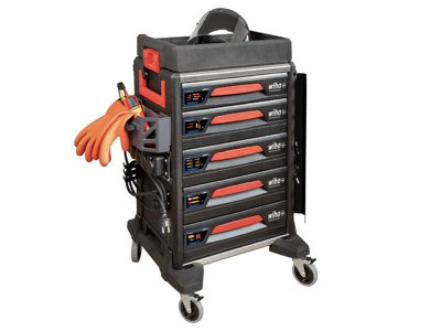 Wiha 44423 eMobility Workshop Trolley Set, 113 Piece WHA44423