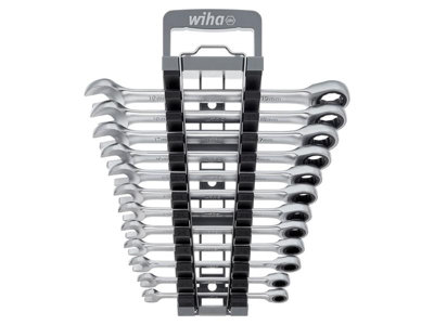Wiha 44665 Ring Ratchet Spanner Set, 12 Piece WHA44665