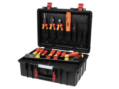 Wiha 45530 L electric Basic Tool Set, 18 Piece (inc. Case) WHA45530