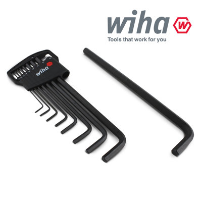 Wiha Allen Key Hex Key 9pc Set Metric Long L keys Hexagon 5 Years WARRANTY 06386