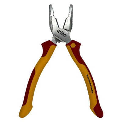 Wiha Electricians Pliers Cutters VDE Industrial Professional Snips Grippers 26717 - 225mm High-Leverage Combination Pliers