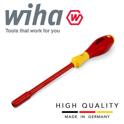 Wiha Hex Driver Screwdriver 1000v VDE Electrician 5.5mm SoftFinish Grip 00856