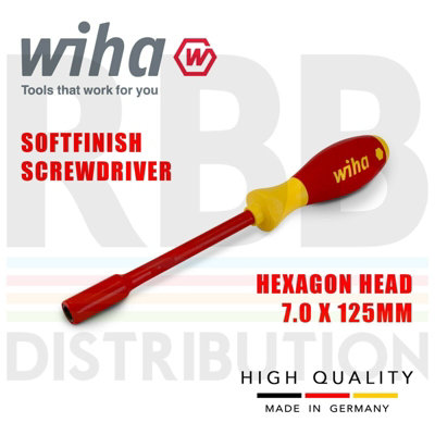 Wiha Hexagon Screwdriver Nut Driver 5pcs VDE Electrician 5.5mm To 13mm 29466 - 5