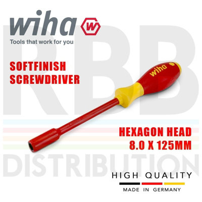 Wiha Hexagon Screwdriver Nut Driver 5pcs VDE Electrician 5.5mm To 13mm 29466 - 6