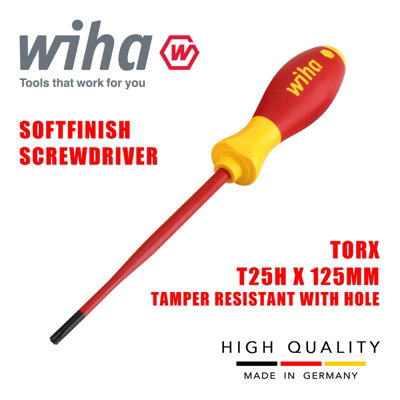 Wiha Screwdriver Torx Security Tamper Resistant 6pcs Electrician SlimFix 41245 - 5