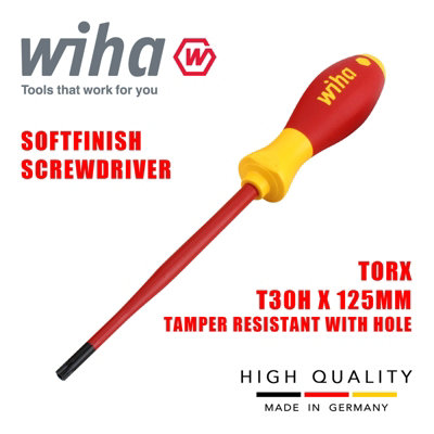 Wiha Screwdriver Torx Security Tamper Resistant 6pcs Electrician SlimFix 41245 - 6