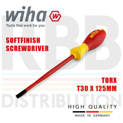 Wiha Screwdriver Torx SlimFix T30 Head 1000v VDE Electrician SoftFinish 36541