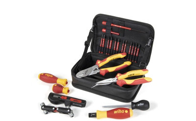 Wiha Screwdriver Wall Box Installation Tool Set 23 Piece Pliers Slimbits 45289