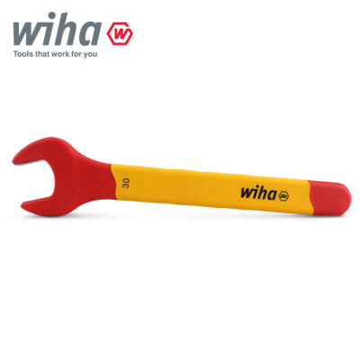 Wiha Spanner Wrench 30mm VDE Electricians Single Insulated Open End 43043