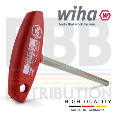 Wiha T Handle Hex Allen Key Magic Ring With Bench Stand L Key Metric 6pc 22096