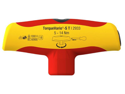 Wiha Torque Screwdriver T Handle TorqueVario 5 To 14Nm VDE Electrician 43177