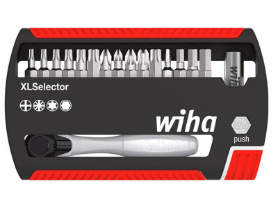 Wiha X-Selector Bit-Set Mit Torx-Bits | T7 Bis T40 | Inkl. Quick-Release-Halter | Industriequalität