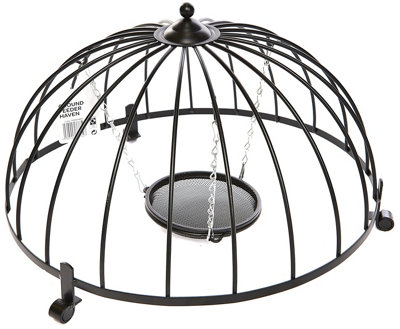 Wild Garden Bird Ground Feeding Cage Garden Metal Mesh Feeder Safe ...