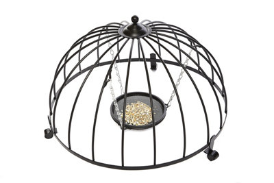 Wild Garden Bird Ground Feeding Cage Garden Metal Mesh Feeder Safe ...