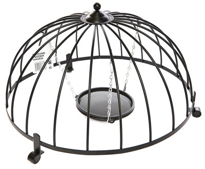 Wild Garden Bird Ground Feeding Cage Garden Metal Mesh Feeder Safe Haven Large - 3