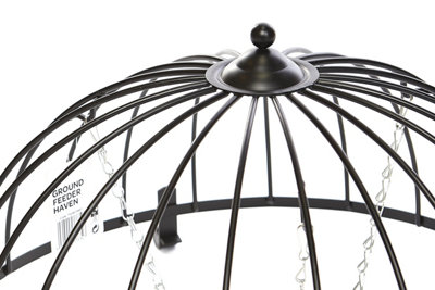 Wild Garden Bird Ground Feeding Cage Garden Metal Mesh Feeder Safe ...