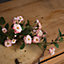 Wild Meadow Rose Artificial Flower - Fabric/Plastic - L15 x W15 x H74 cm - Pink