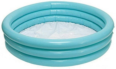 Wild 'n' Wet Turquoise Childrens Inflatable Paddling Pool 121 x 30cm ...