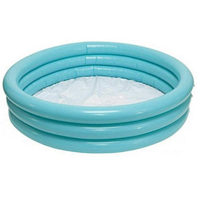 Wild 'n' Wet Turquoise Childrens Inflatable Paddling Pool 121 x 30cm (48"x12")